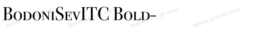 BodoniSevITC Bold字体转换